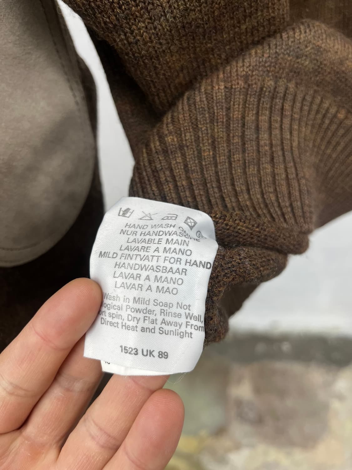 XL) BURBERRYS BROWN ELBOW PATCH KNIT 상품이미지7