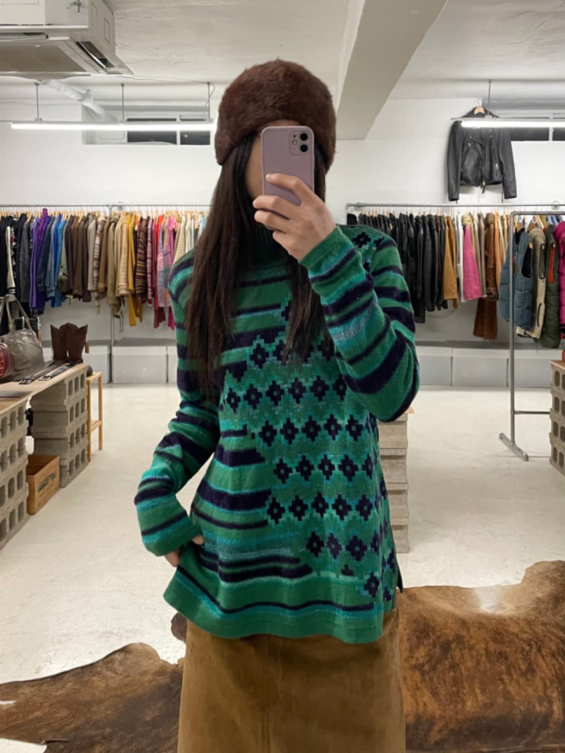 CARVEN button-up high neck knit 까르벵 니트 상품이미지1