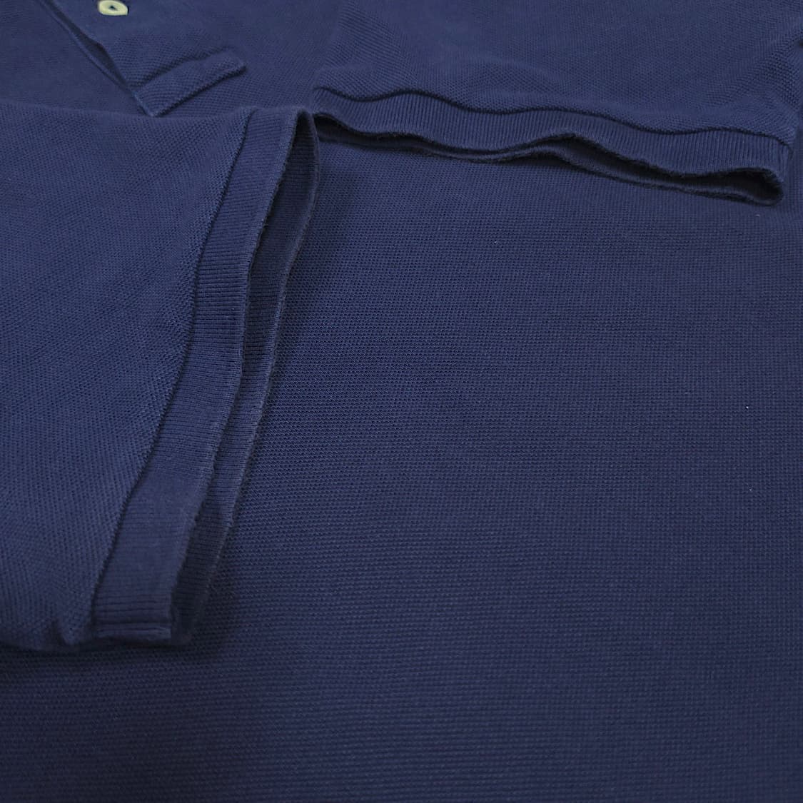 [XL] 폴로 네이비 커스텀 슬림핏 코튼 PK 반팔 카라티셔츠 상품이미지6