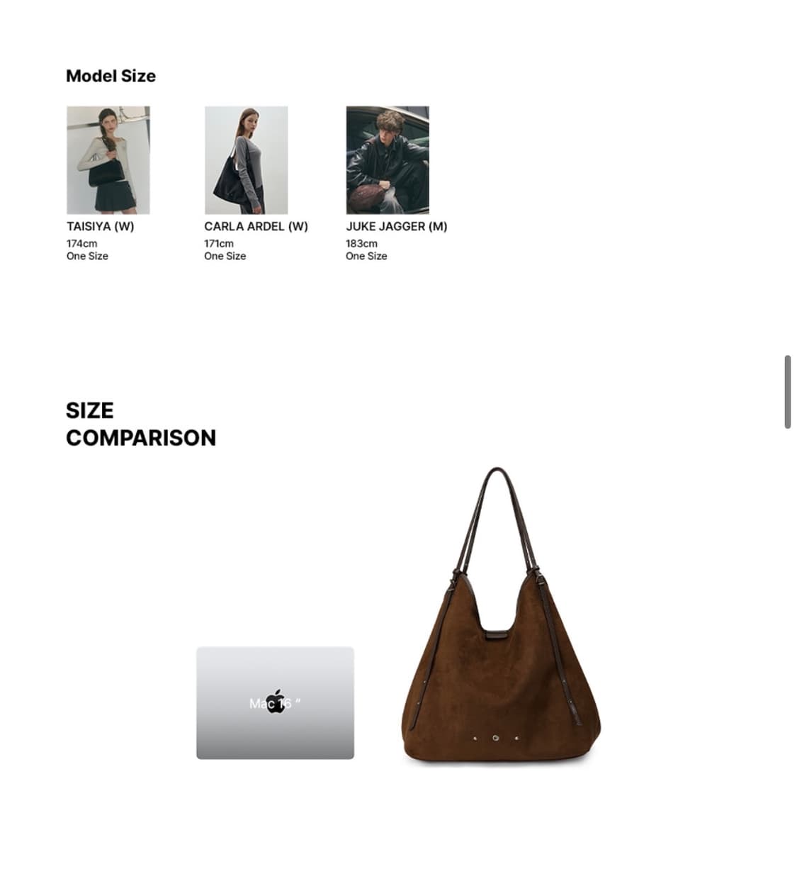 (새상품) 레더리 스웨이드 쇼퍼 드롭 숄더백 [BROWN] 판매 상품이미지9