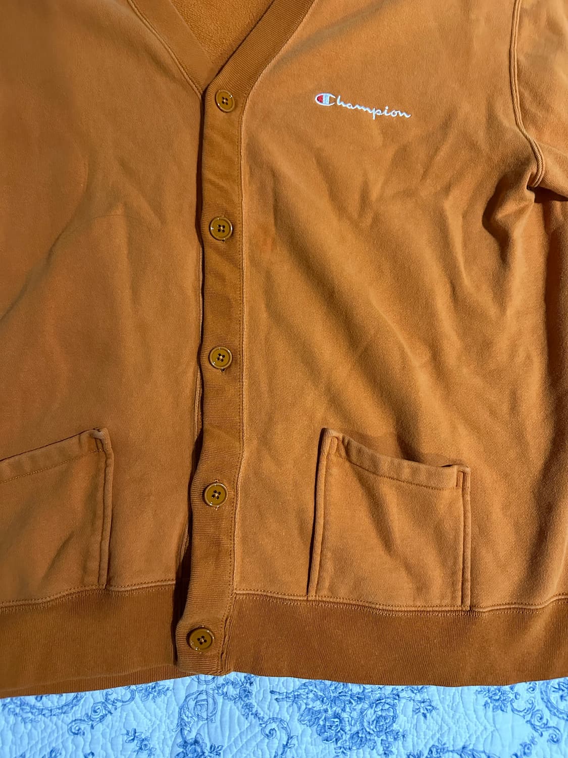 챔피언 오렌지 가디건 xl 상품이미지3