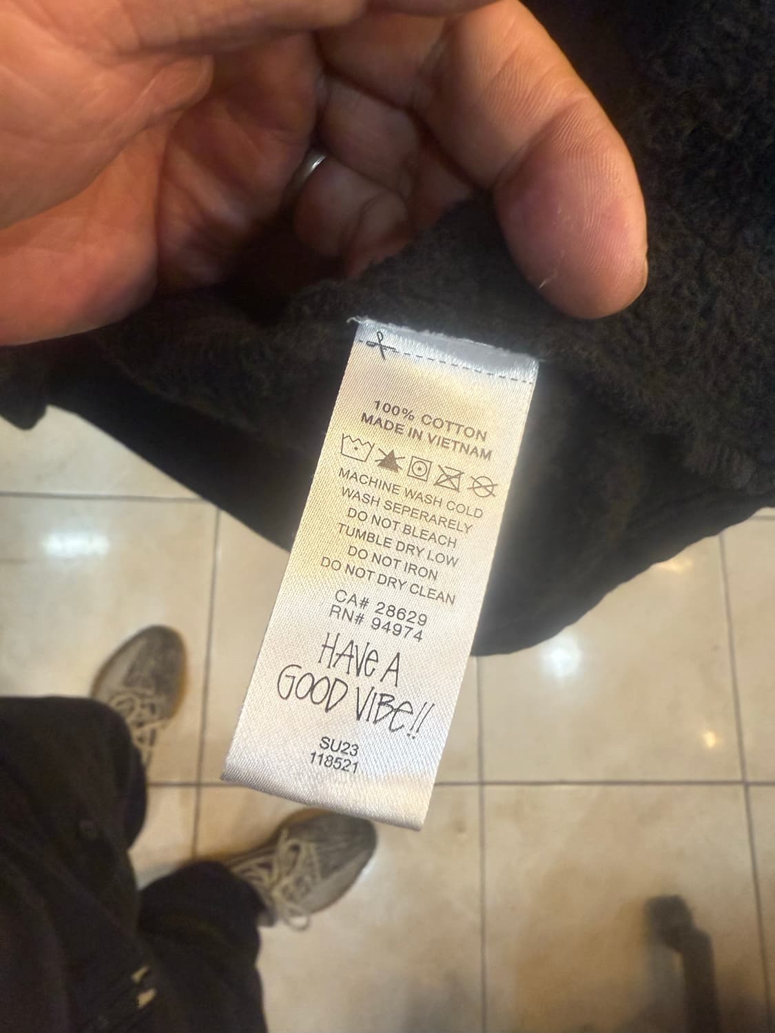 100 정품 스투시 숏슬리브 박시 크롭후드 팝니다 상품이미지3