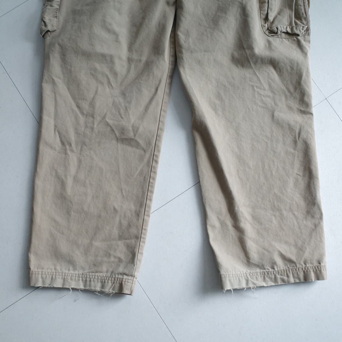 90s 팀버랜드 오리지널 카고 팬츠 베이지 와이드 36/32 세탁완료 상품이미지8