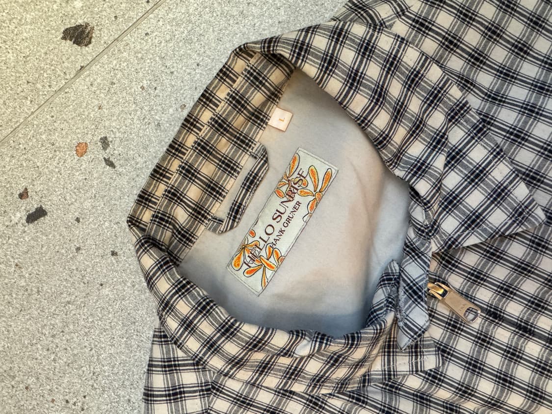 헬로선라이즈 체크 자켓 L 상품이미지3