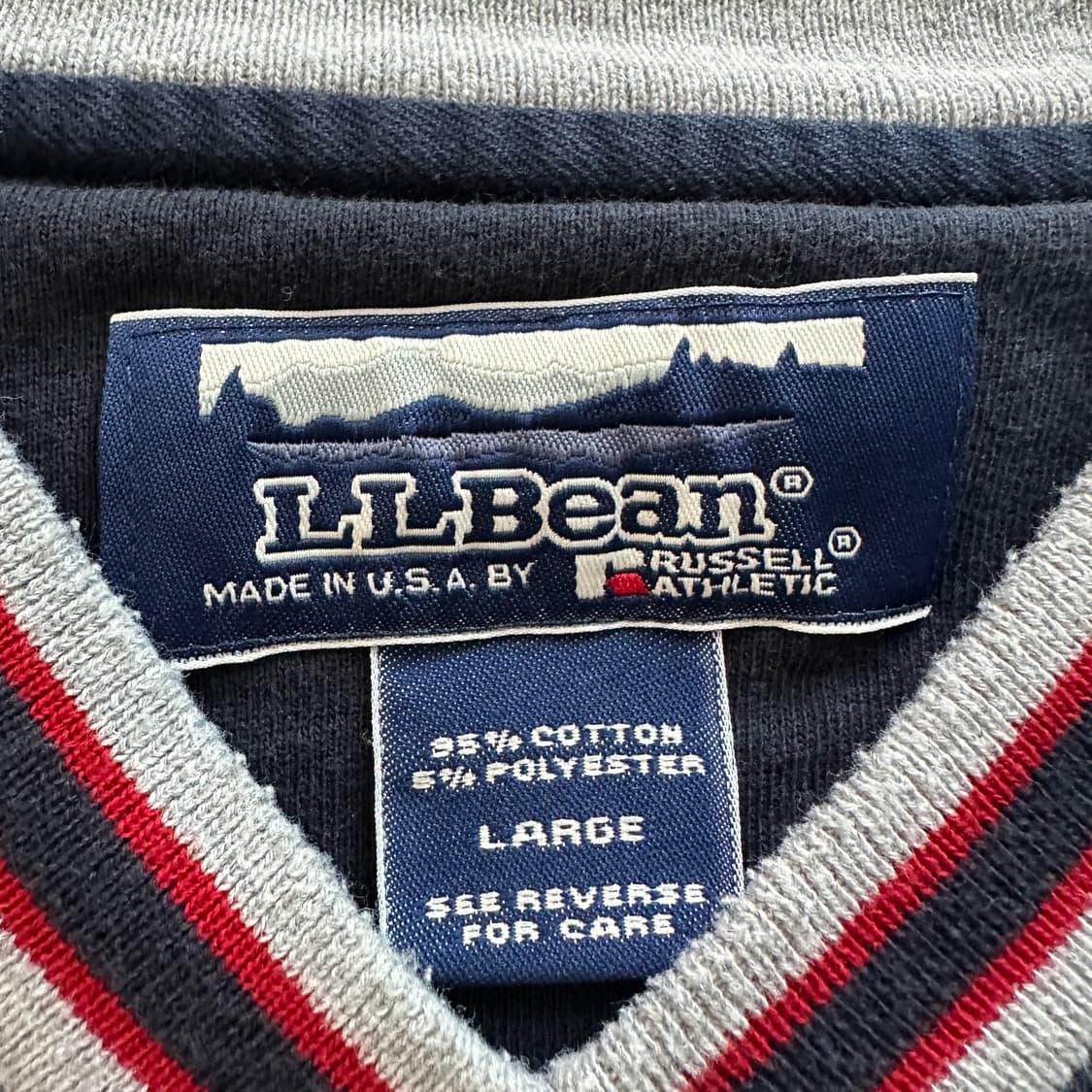 90s 빈티지 엘엘빈 x 러셀 스웻셔츠 L MADE IN USA 상품이미지5