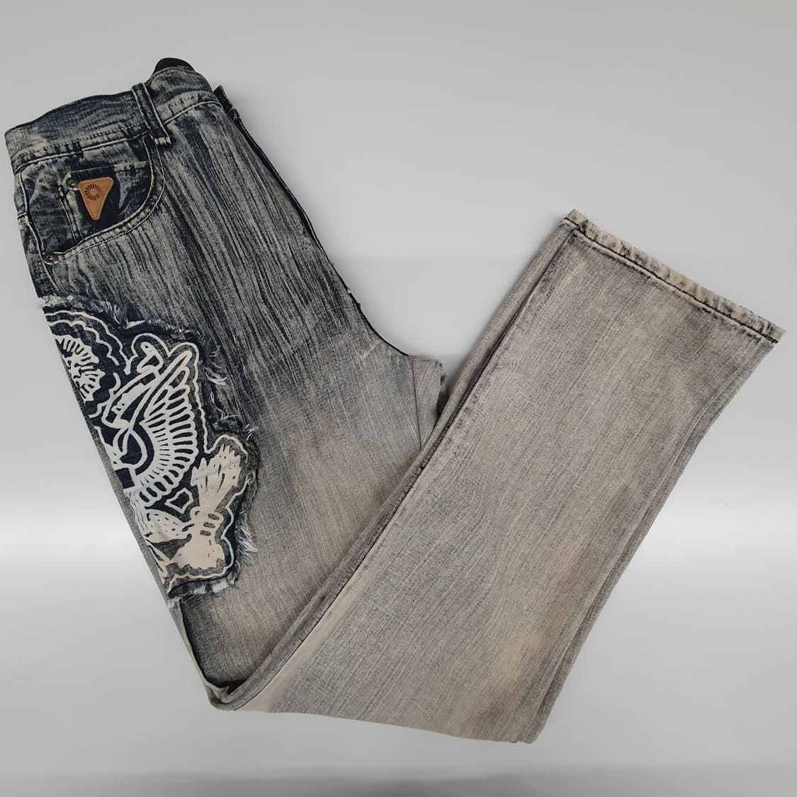 아카데믹스 워싱 자수 데님 팬츠 상품이미지1