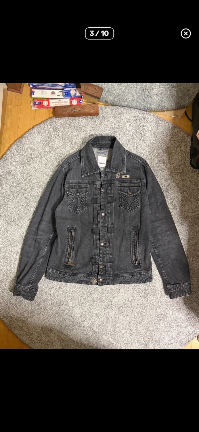 디젤 00’s y2k 블랙 데님 자켓 상품이미지1