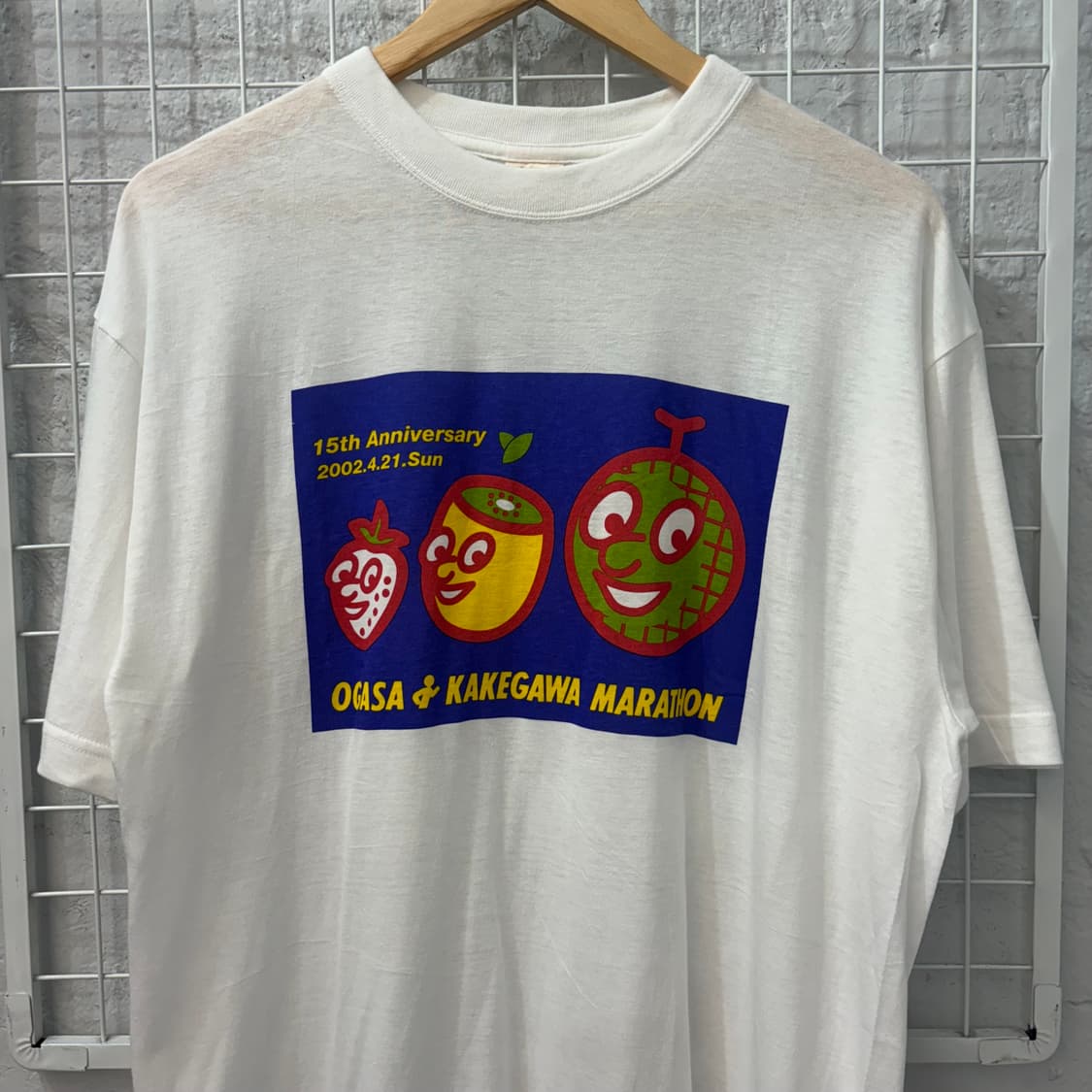 2002 오가사 가케가와 마라톤 대회 기념 반팔 티셔츠 L 상품이미지3