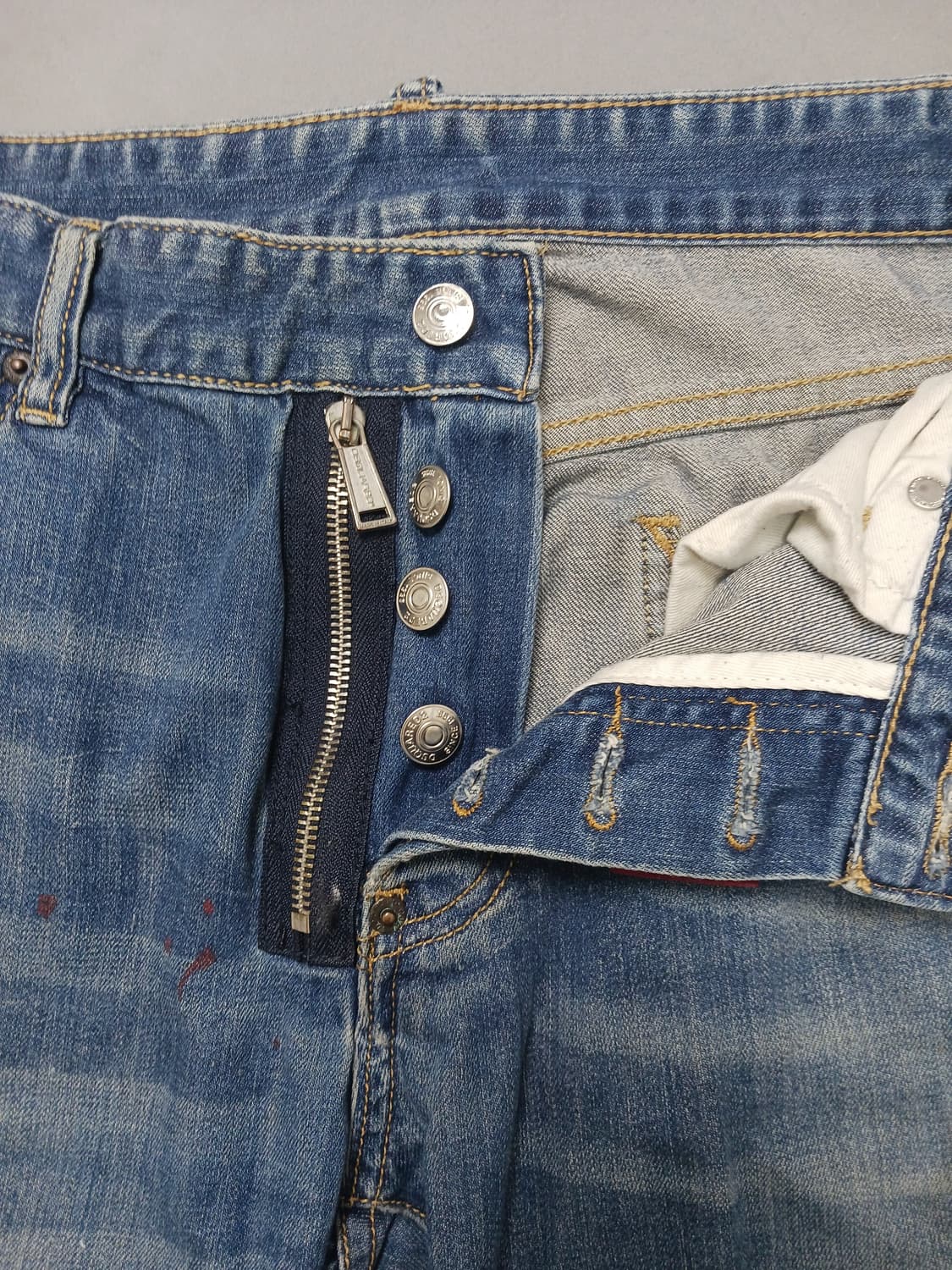 [32] 디스퀘어드2 앞지퍼 슬림진 청바지 상품이미지6