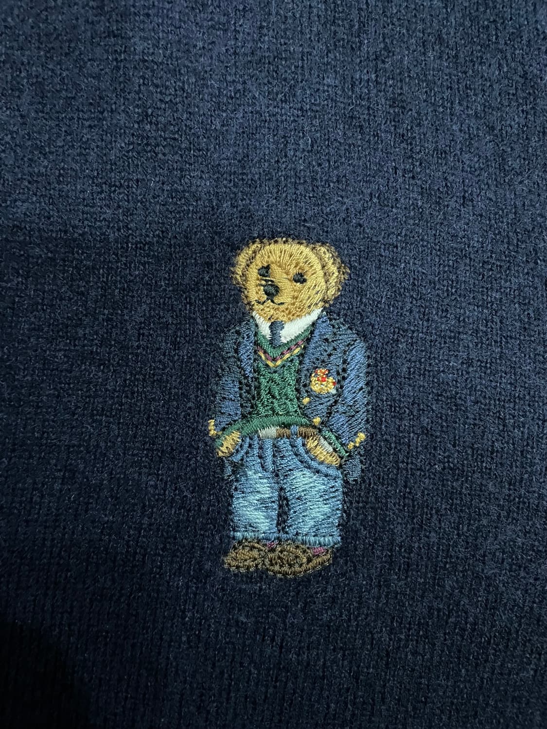 폴로 랄프로렌 베어 메리노울 가디건 네이비 상품이미지5