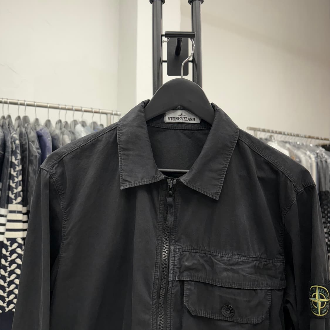 [백화점/L] 스톤아일랜드 올드이펙트 오버셔츠 상품이미지2