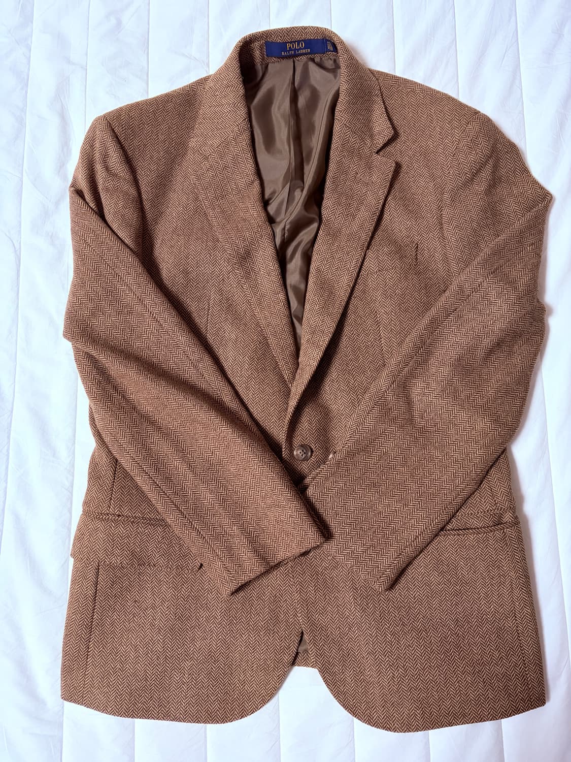폴로랄프로렌 헤링본 블레이저 자켓 38R (착샷) 상품이미지2