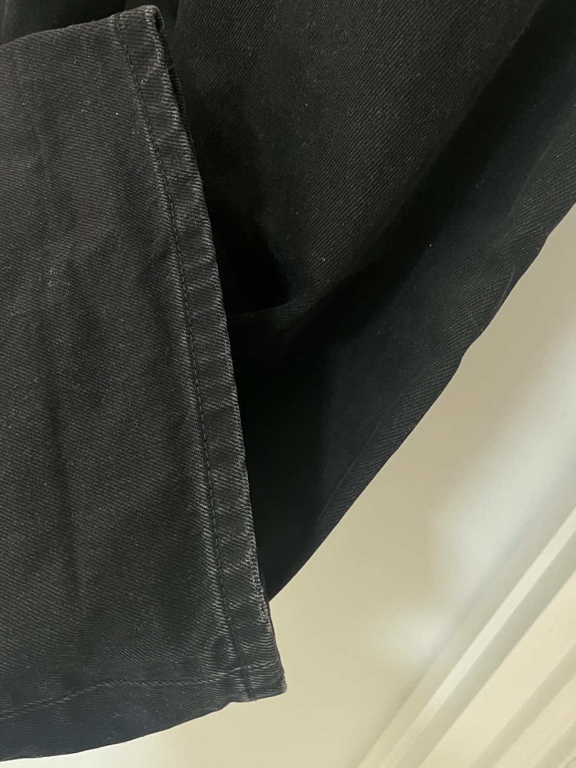 032c /30 /뉴 클래식 와이드 레그 진 워시드 블랙 상품이미지7