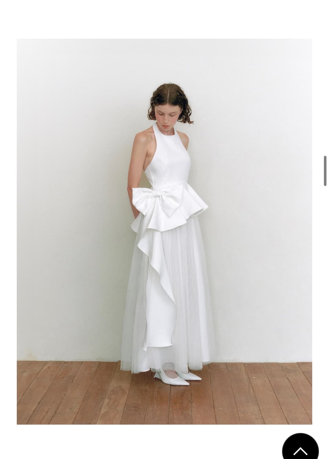 가니송 브라이덜 리본 스완 드레스 상품이미지2