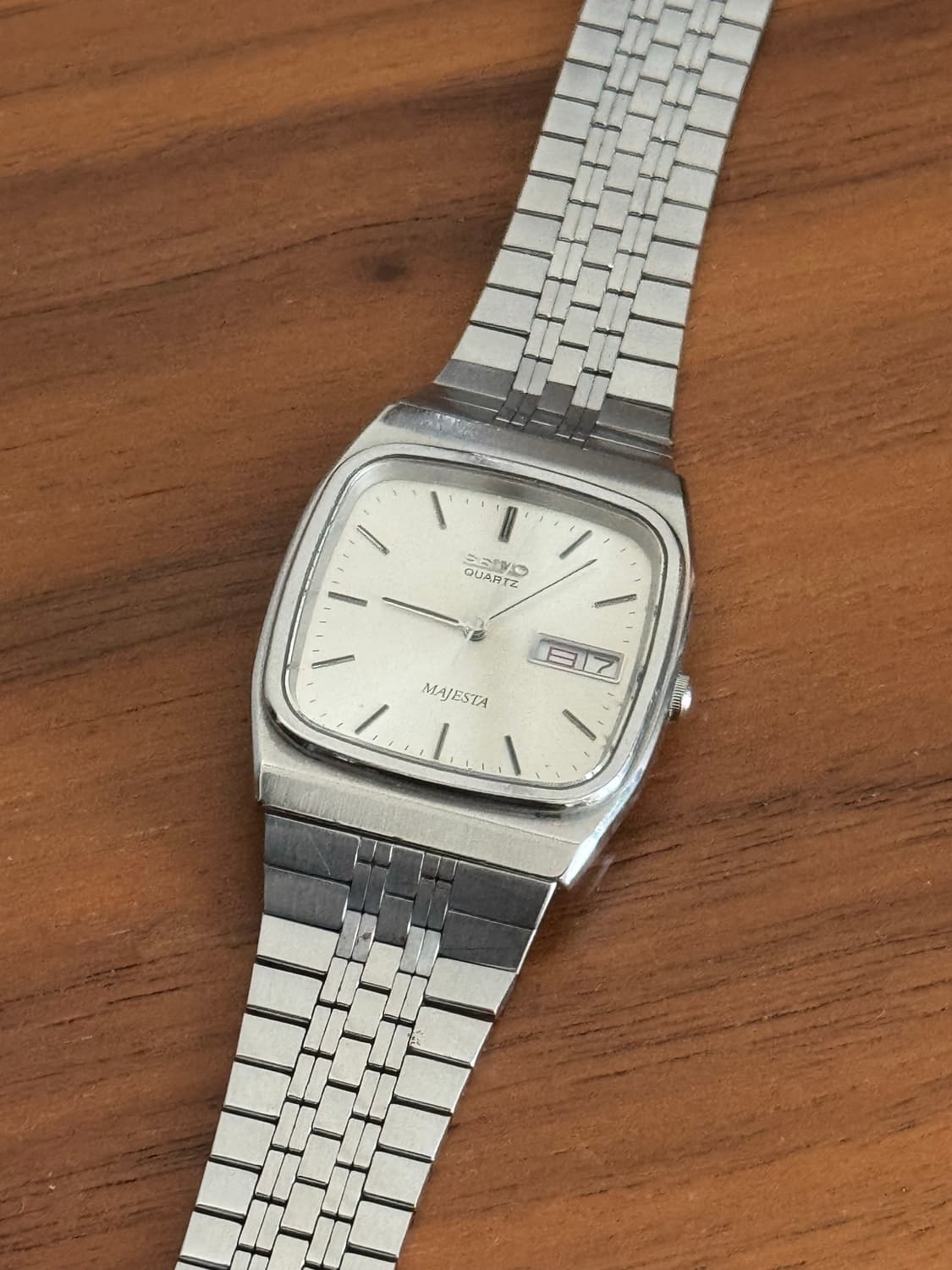 80s 빈티지 SEIKO 세이코 마제스타 샴페인 스퀘어  상품이미지3