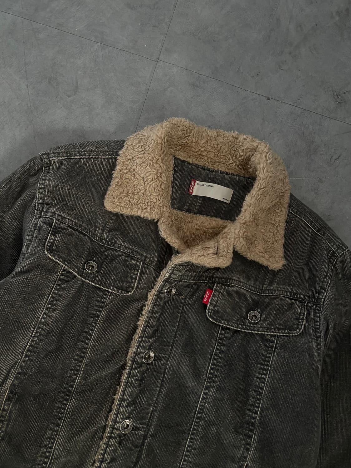 Levis 리바이스 흑청 코듀로이 데님 자켓 상품이미지3