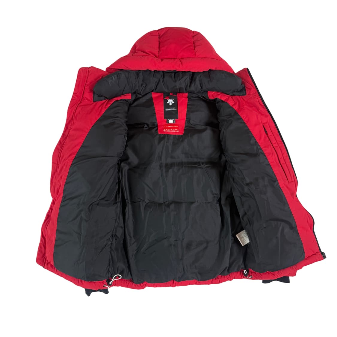 데상트 스위스 스키팀 패딩 레드 덕다운 L 상품이미지6