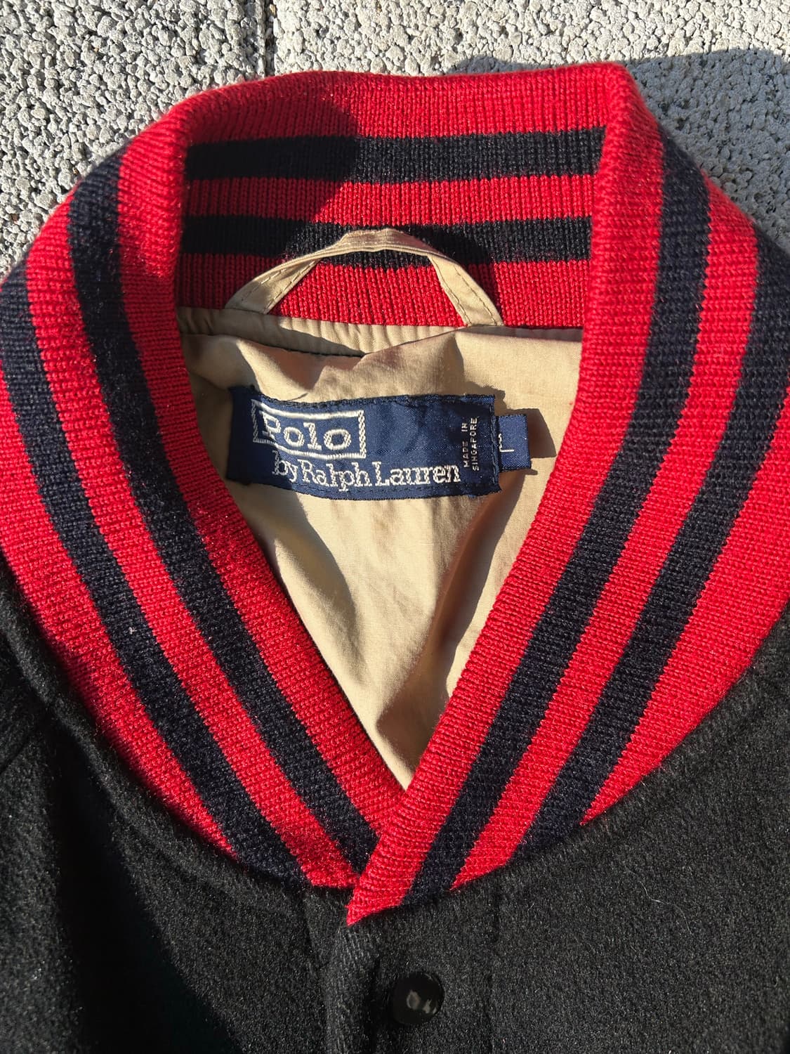 *rare* 2000s Jpn 폴로 polo 울 바시티 자켓 상품이미지2