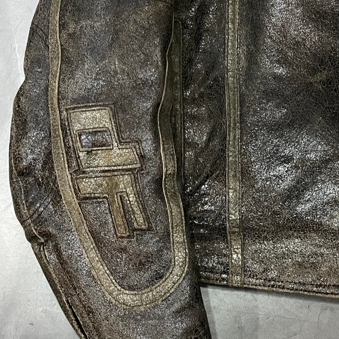  Dog fight 리얼레더 싱글 라이더자켓 y14638 상품이미지4