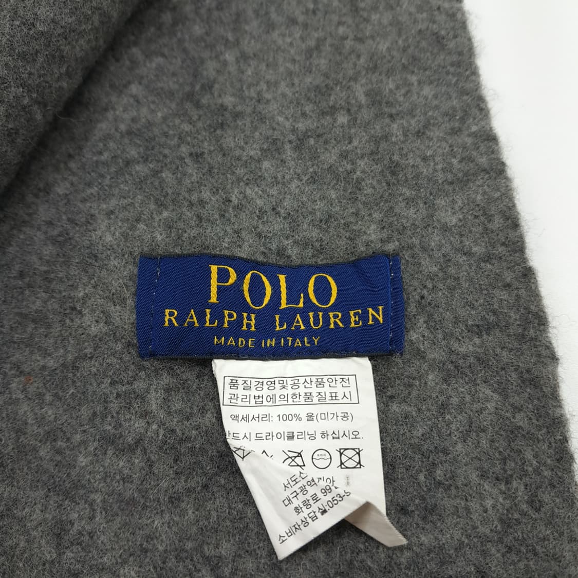 MX273 폴로 랄프로렌 그레이 울 목도리 머플러 상품이미지5