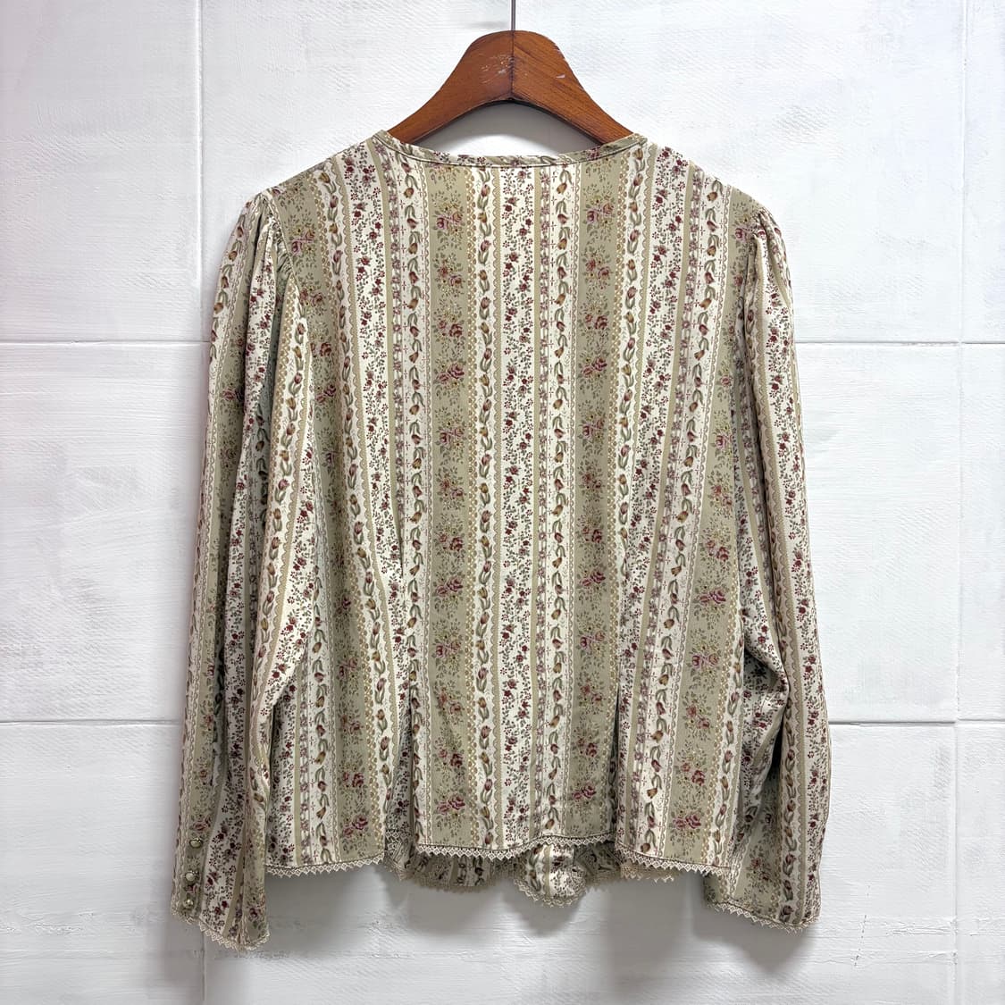 플라워 패턴 레이스 블라우스 (JPN) 상품이미지6