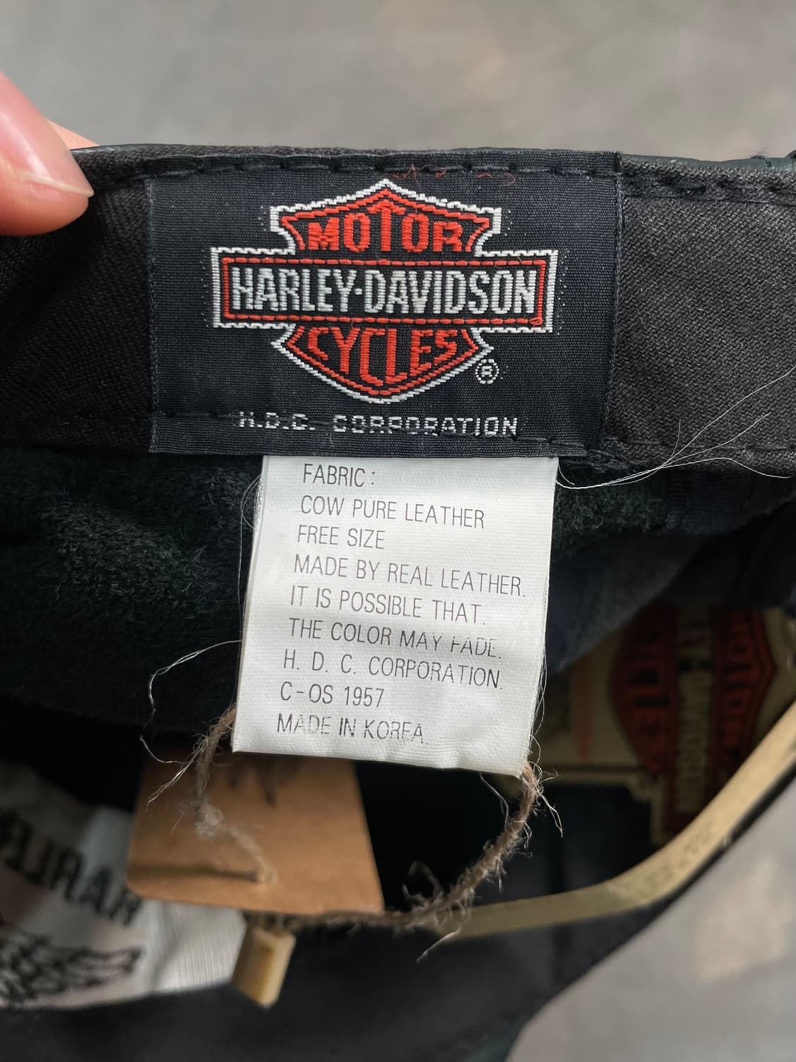 할리데이비슨 데드스탁 카우레더 캠프 캡 상품이미지8