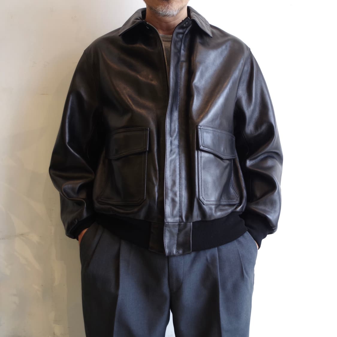 Loeff / A-2 레더자켓 다크브라운 / M 상품이미지5