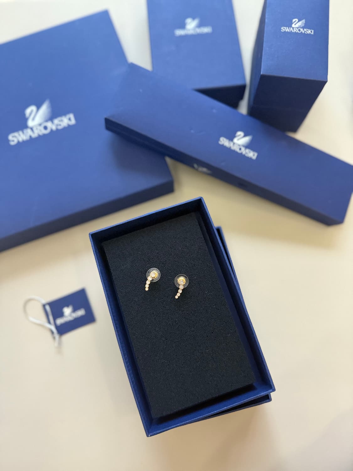 [새상품] 스와로브스키 Harley 이어커프 귀걸이 크리스탈 골드 티파니 상품이미지2