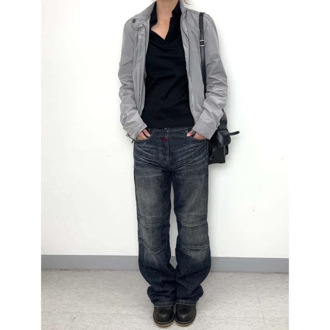 빈티지 블랙 폴로셔츠 상품이미지5