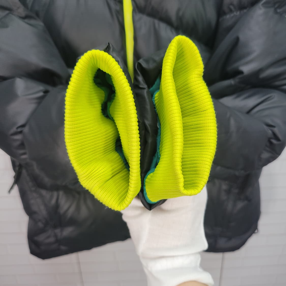 아디다스 다운 후드 패딩 자켓 점퍼 남여공용 100사이즈 상품이미지8