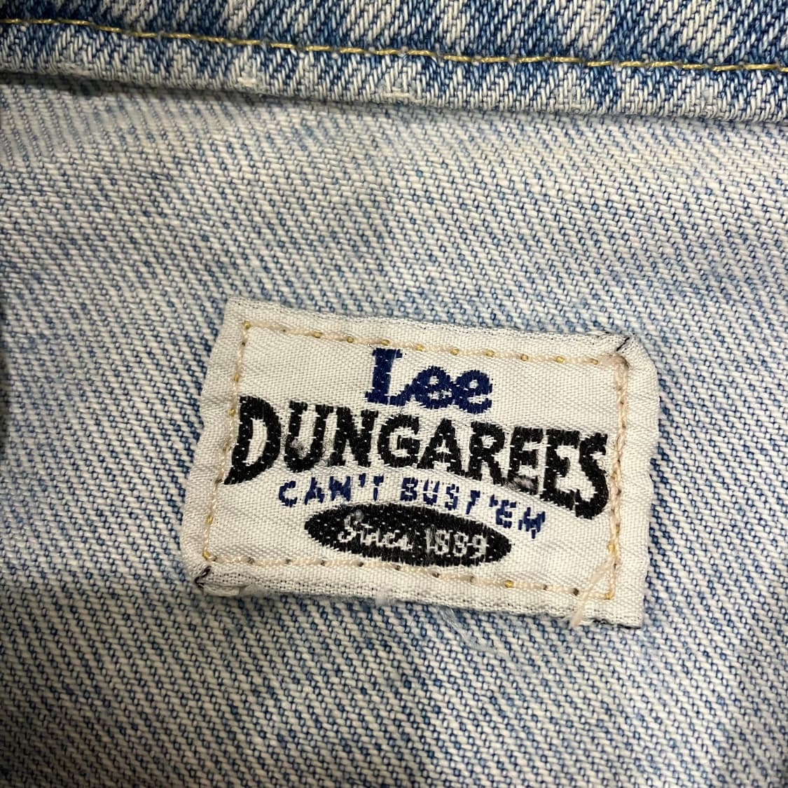 74 빈티지 lee 리 덩가리 데님 청자켓 상품이미지3