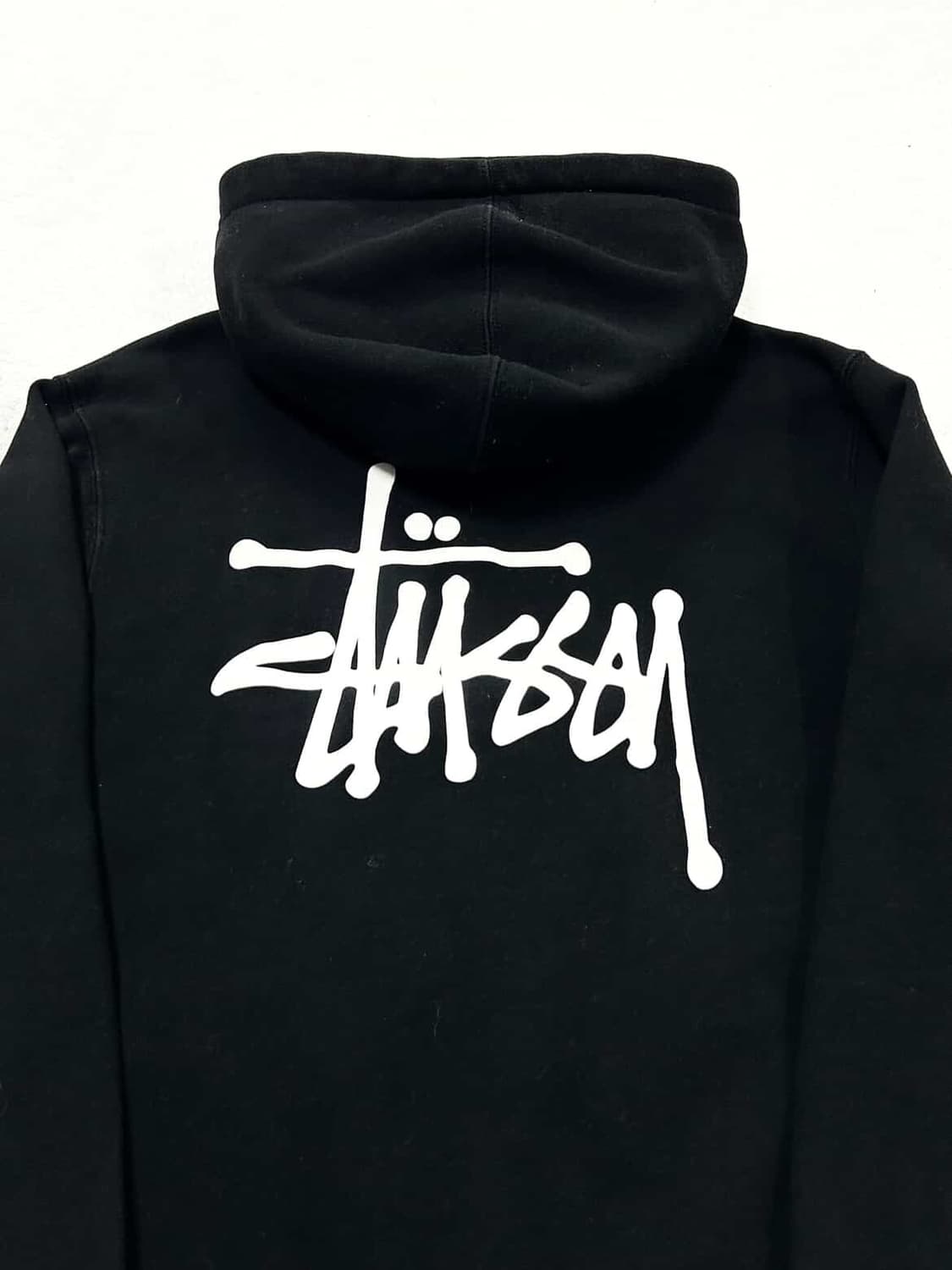 스투시 빅로고 블랙 후드집업 상품이미지7