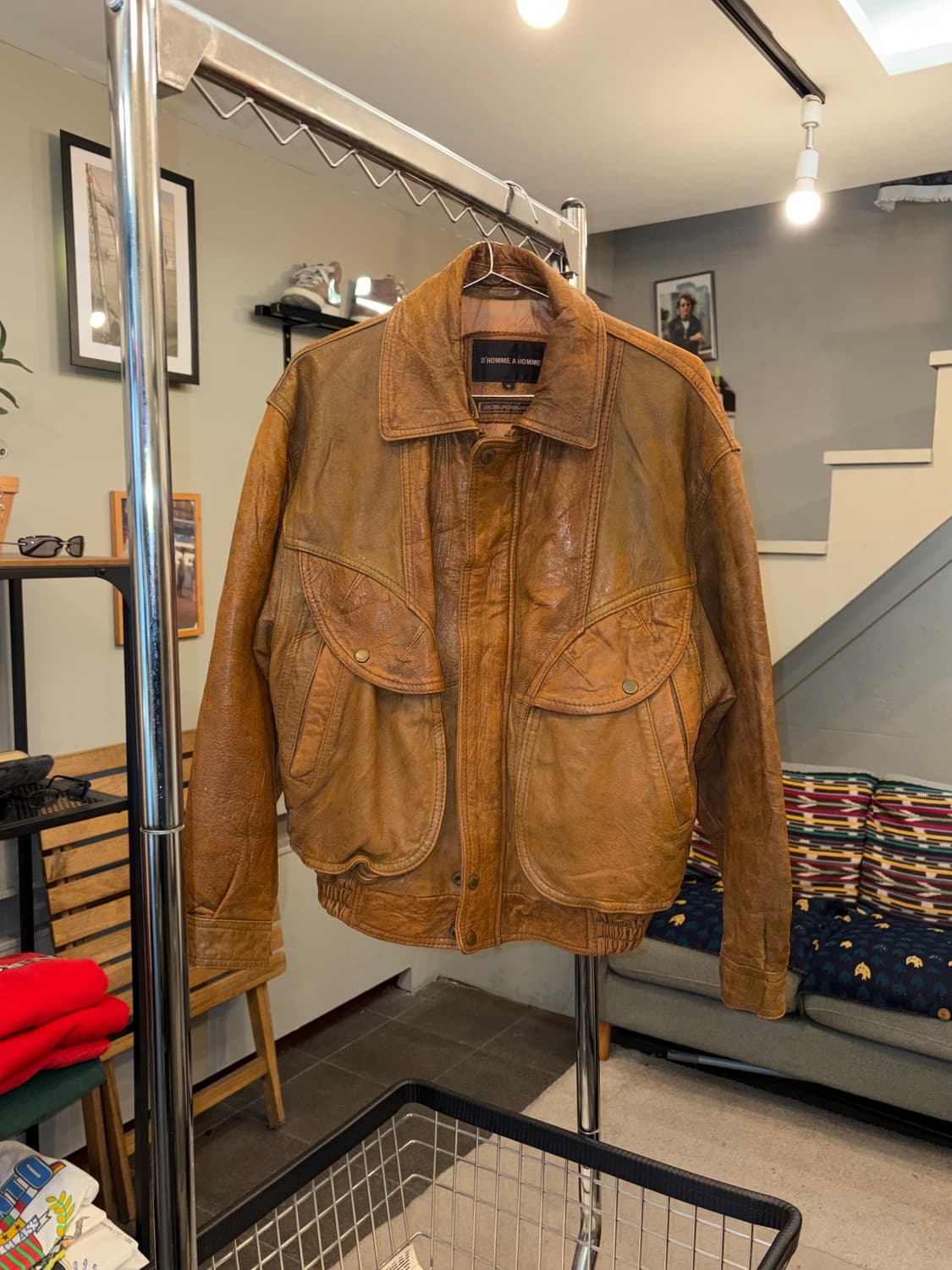 90’s D’ Homme A homme lambskin jacket 상품이미지3