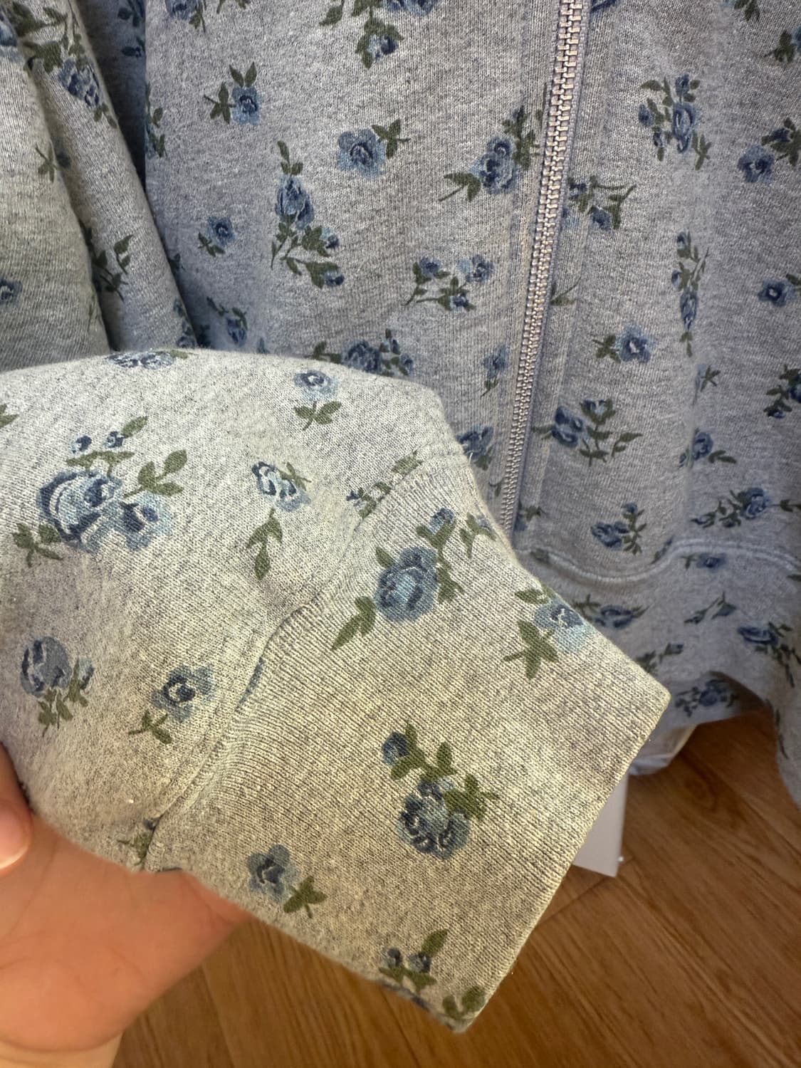 슈프림 플라워 스몰 박스 후드 집업 L 상품이미지2