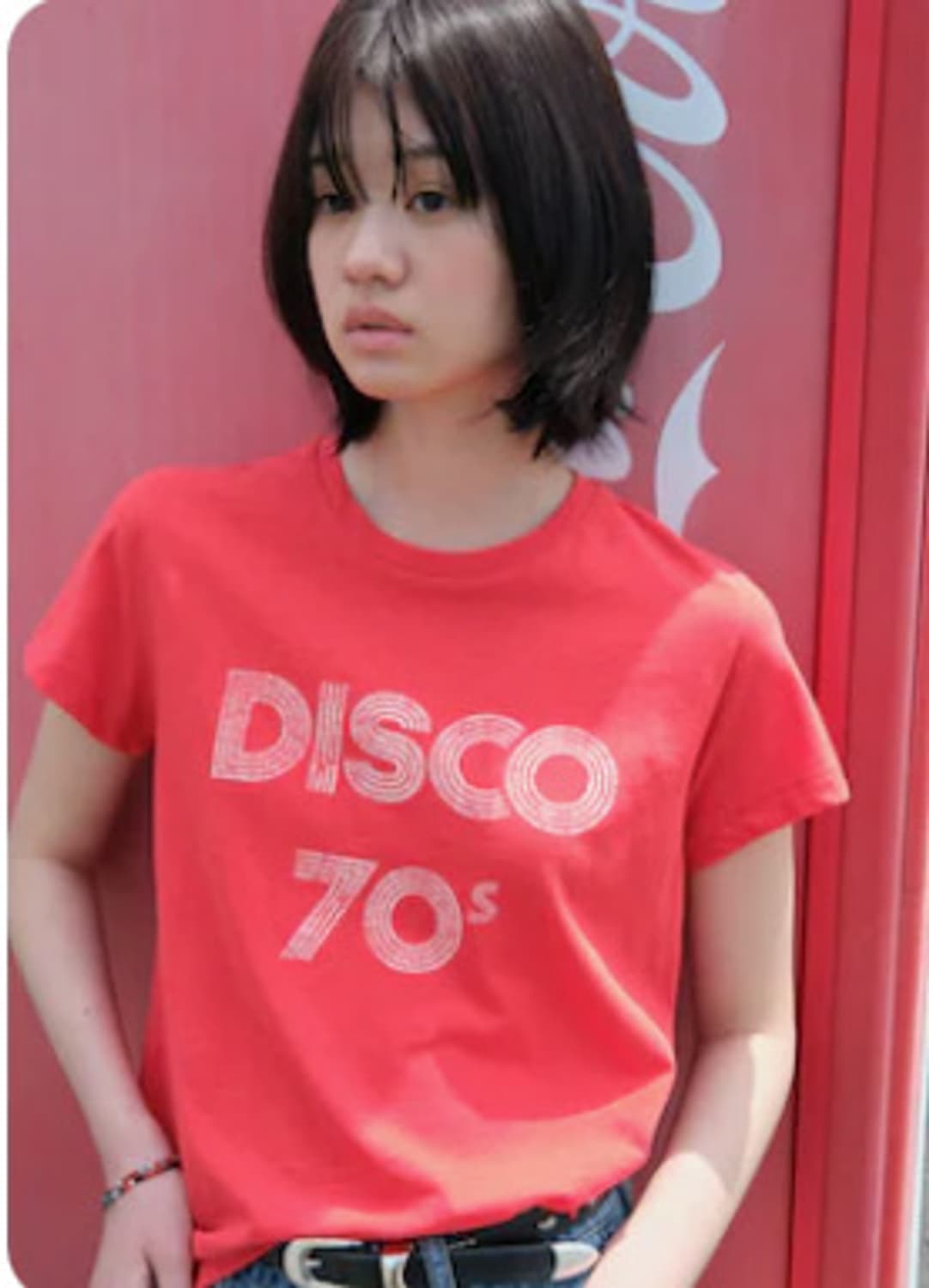 Beaker Disco70 레드 티셔츠 상품이미지1