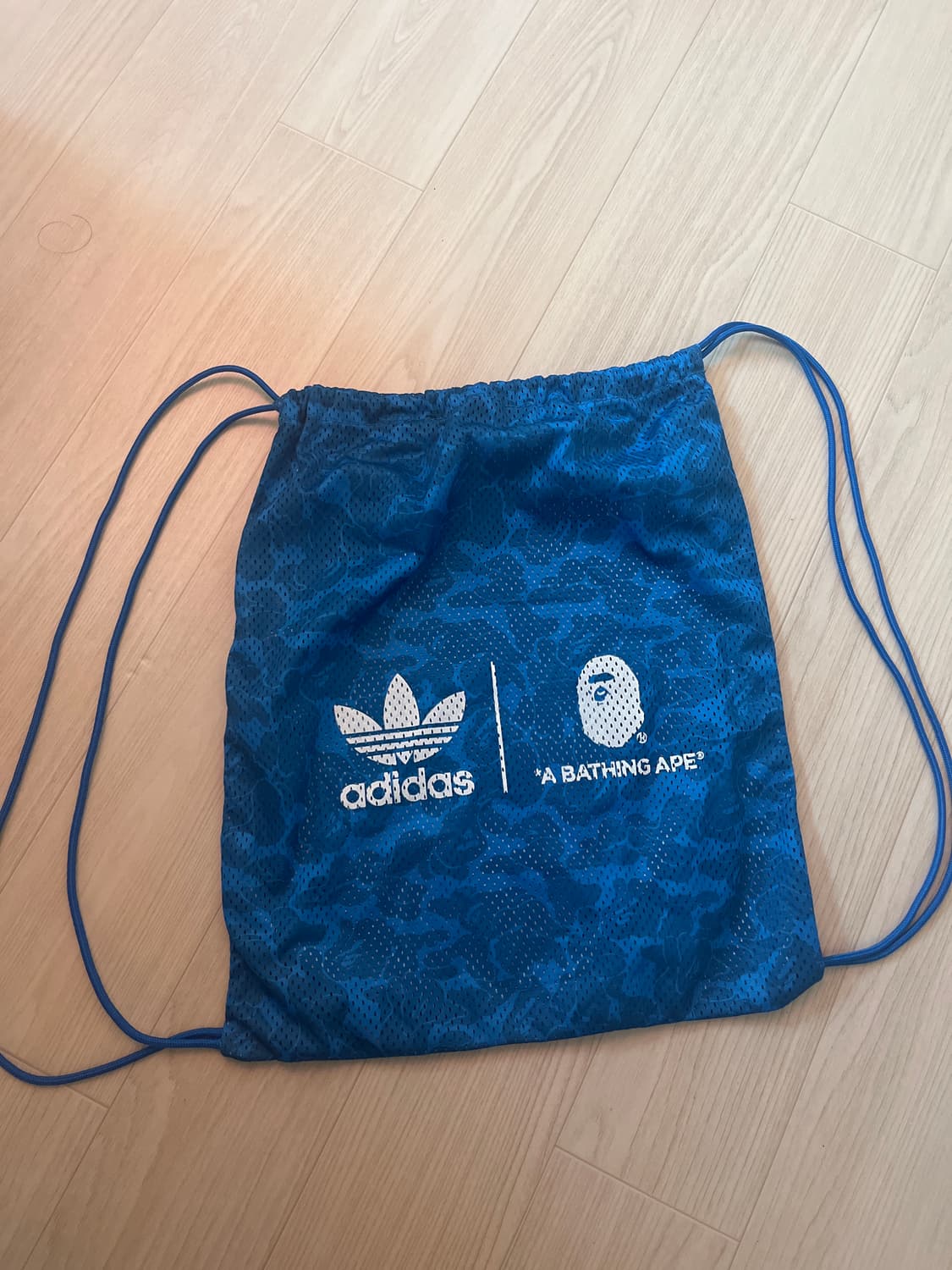 베이프 아디다스 메쉬 배낭 블루 (sack) 상품이미지2