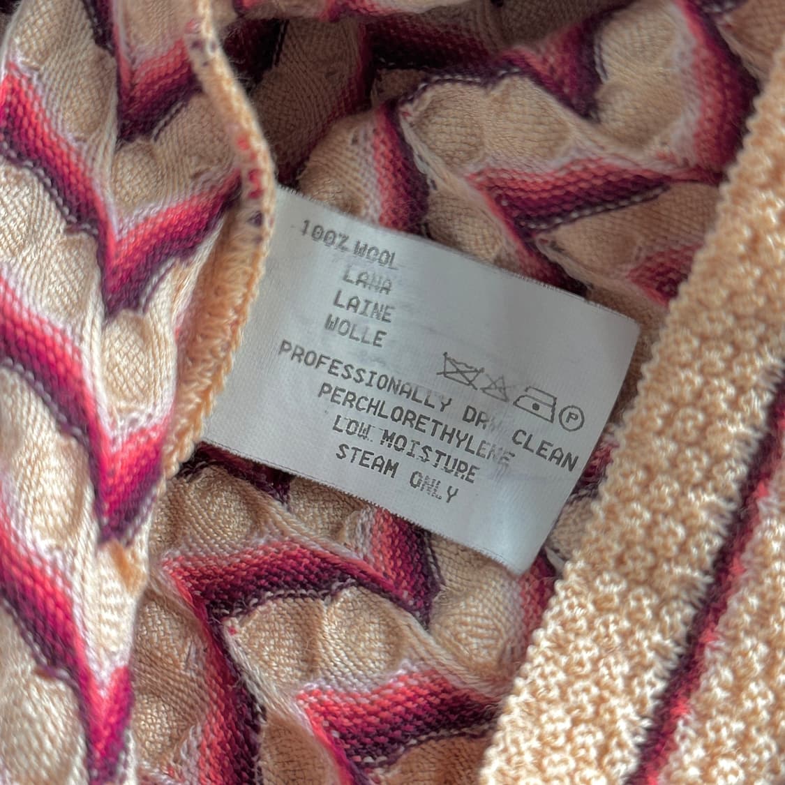 미쏘니 MISSONI 멀티컬러 울 니트 가디건 상품이미지5