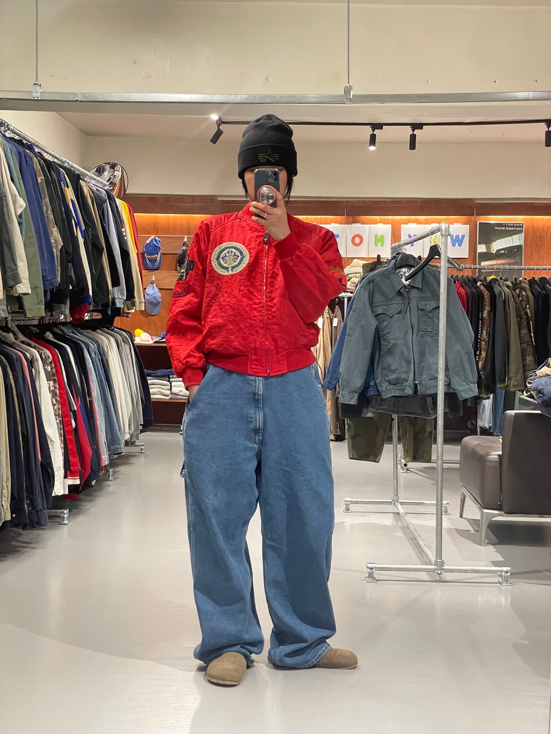 빈티지 봄버 자켓 상품이미지2