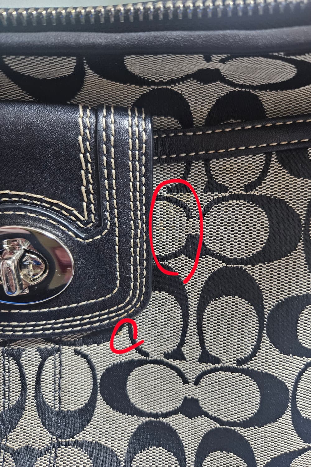 빈티지 코치 햄튼 호보백 상품이미지5