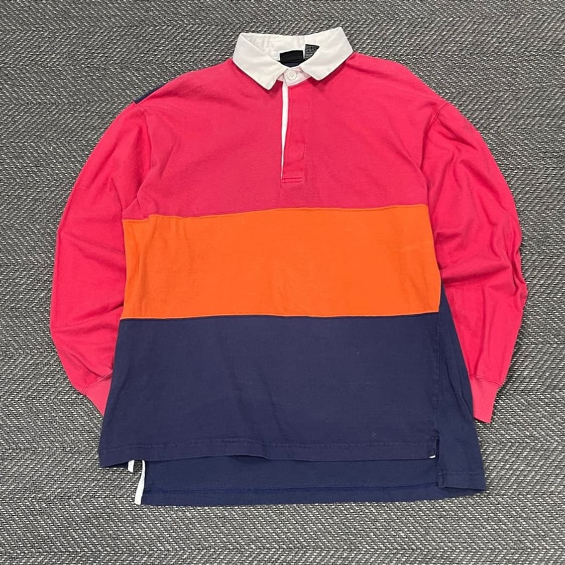 킵스 베이 코튼 배색 럭비 티셔츠 v0336 상품이미지1