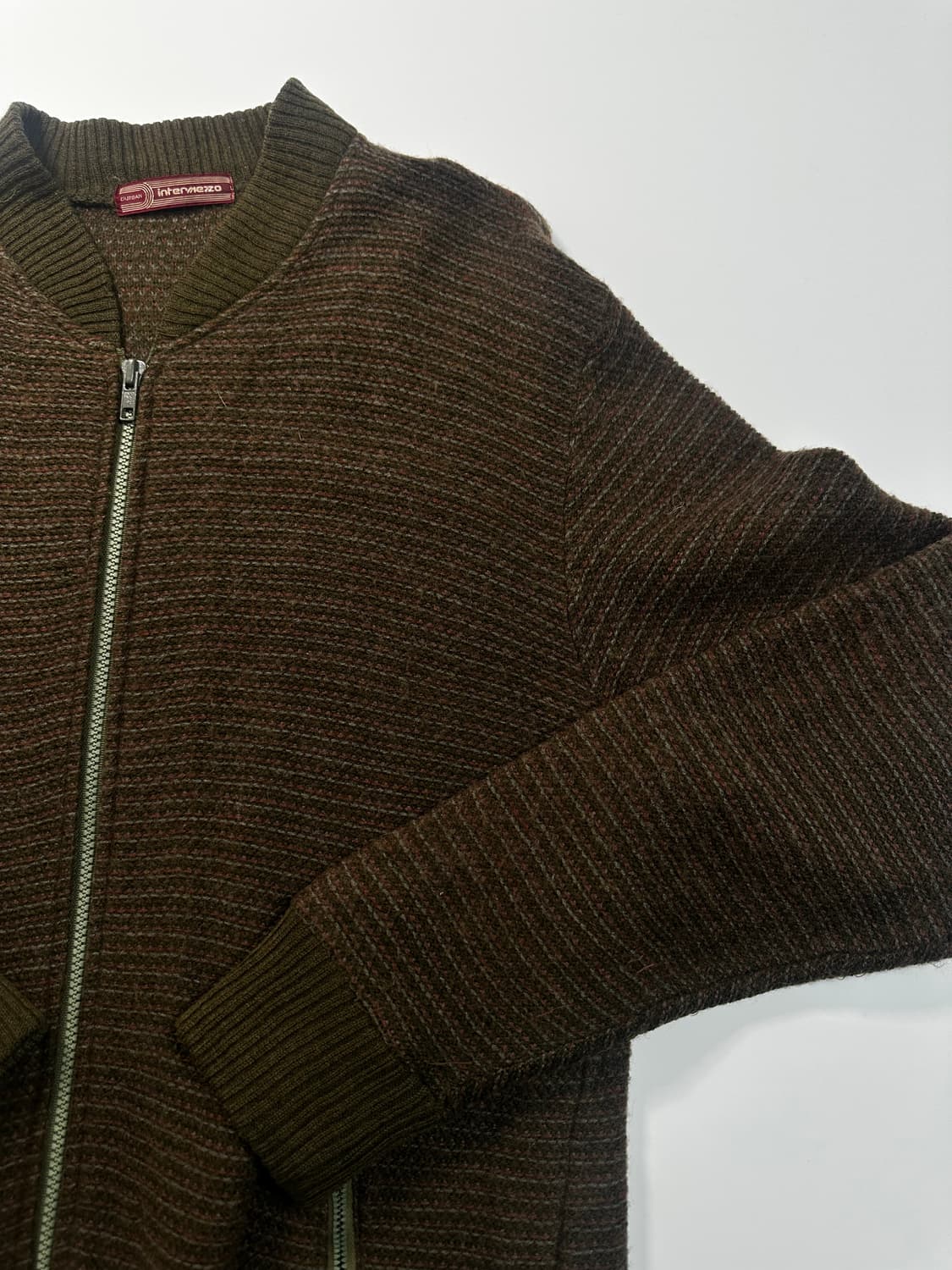 빈티지 브라운 니트 자켓 상품이미지3