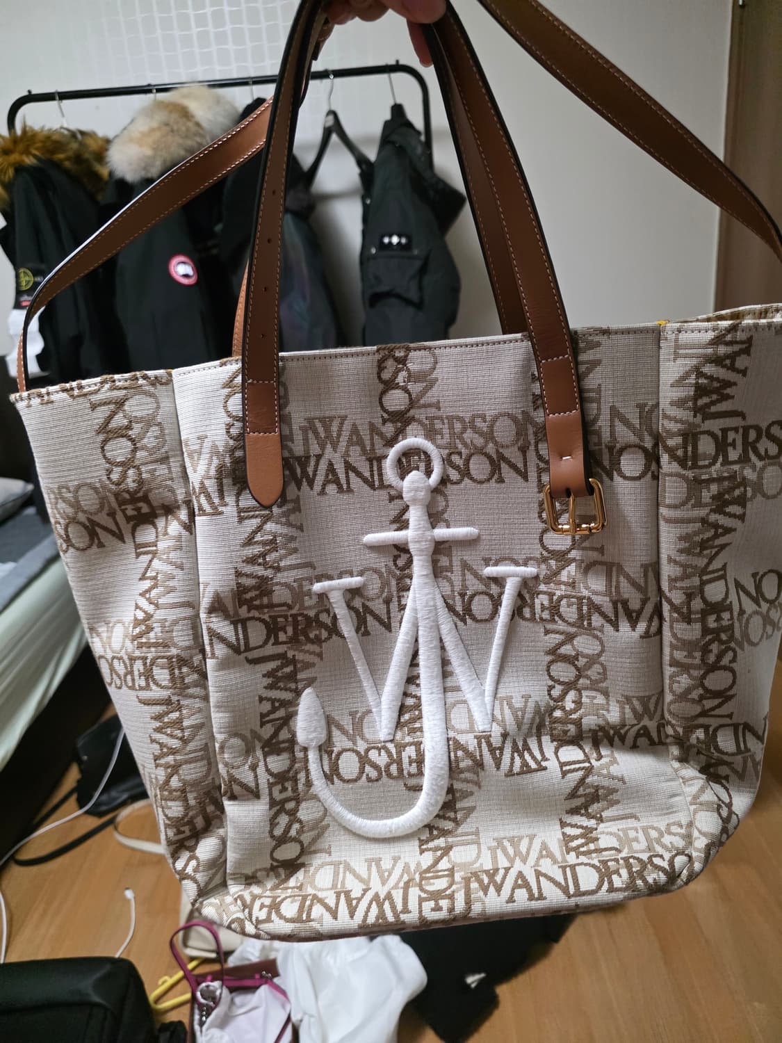 새 상품 JW앤더슨 여성용 토트백 상품이미지3