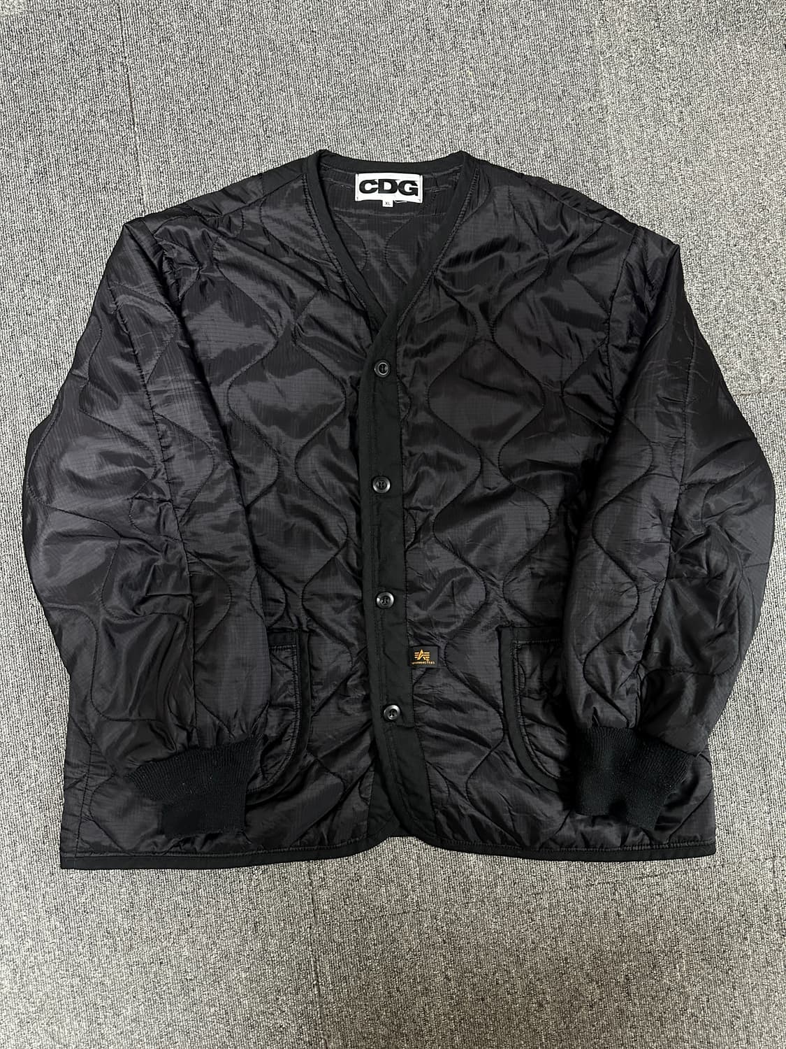 CDG x 알파 인더스트리 라이너 자켓 블랙 XL 상품이미지2