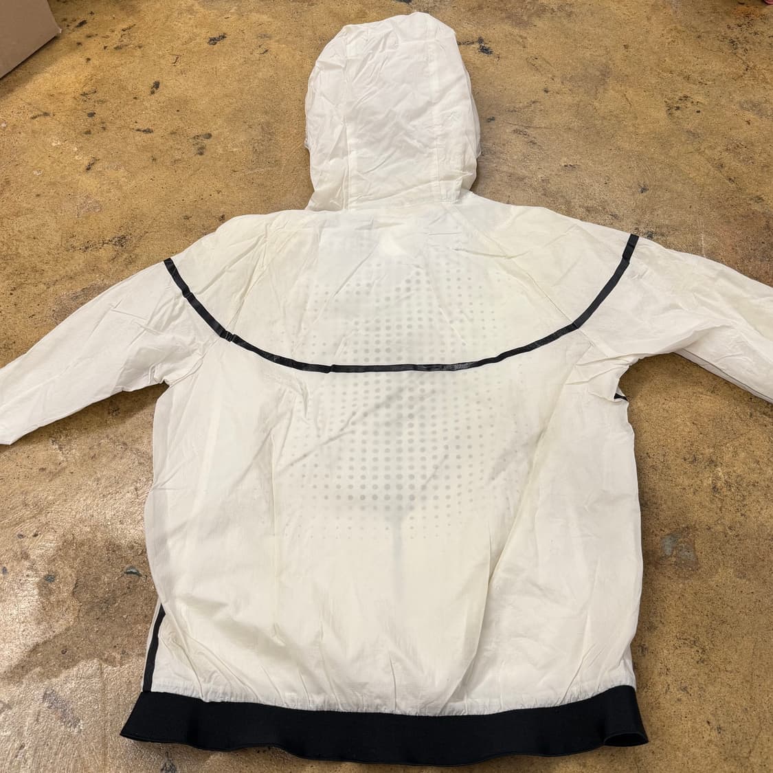 [정품/M] 나이키 화이트 바람막이 후드집업 b16 상품이미지4