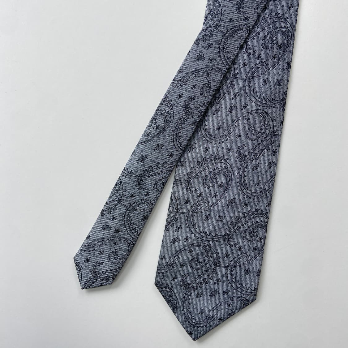 BALENCIAGA 발렌시아가 페이즐리 정품 명품 넥타이8.1cm 상품이미지3