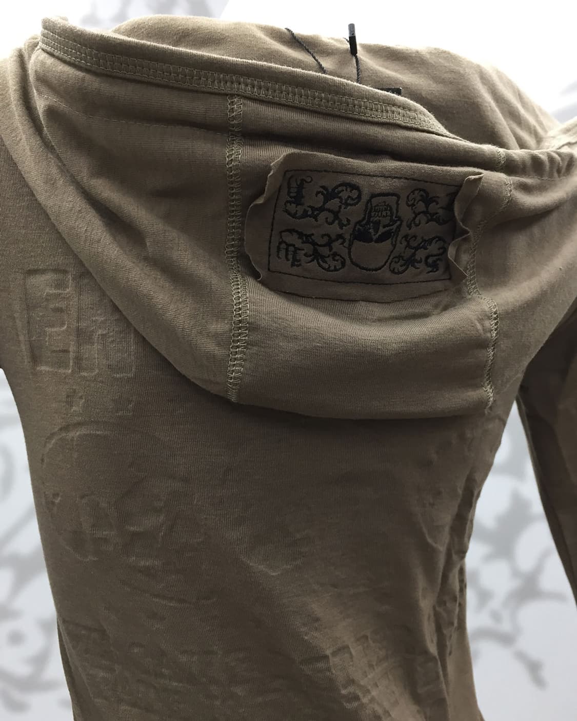 Archive Style Grunge Layered Hoodie 상품이미지6