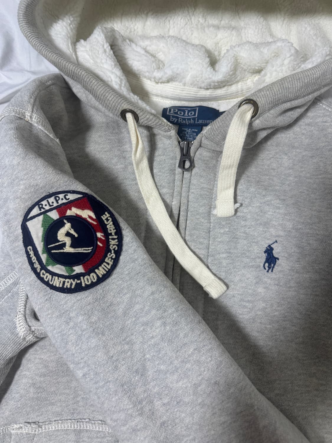 폴로랄프로렌 스키 와펜 양털 후드집업 상품이미지3