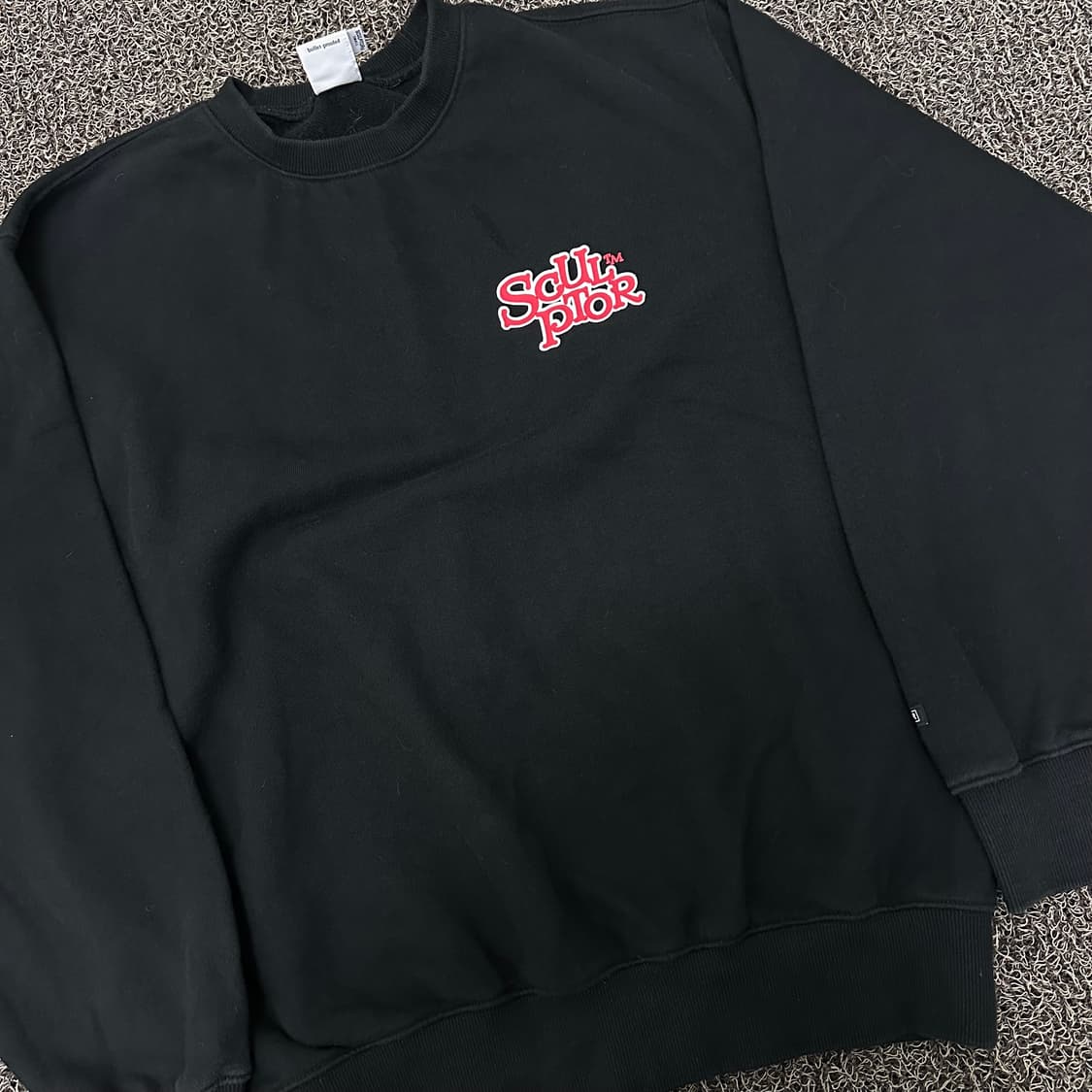 스컬프터 공용 맨투맨 블랙 S 상품이미지2