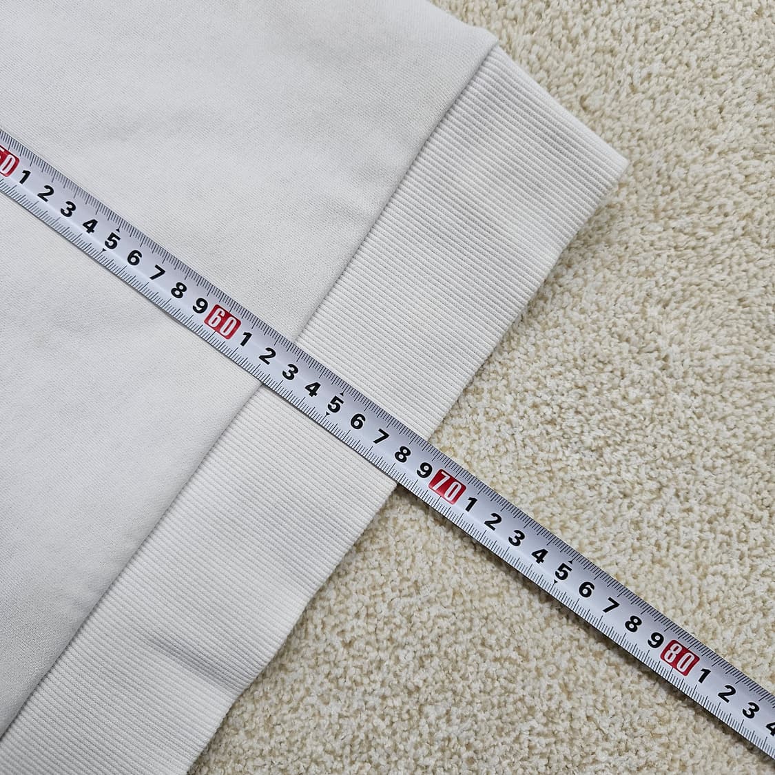 [95] 디스커버리 화이트 빅로고 맨투맨 티셔츠 1027JM1 상품이미지9