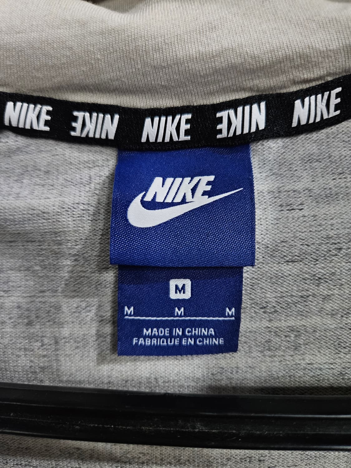 나이키 멜란지 그레이 남성 슬림핏 95 후드집업  상품이미지3